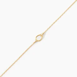 Bracelet Luminea Or Jaune Nacre Oxyde De Zirconium