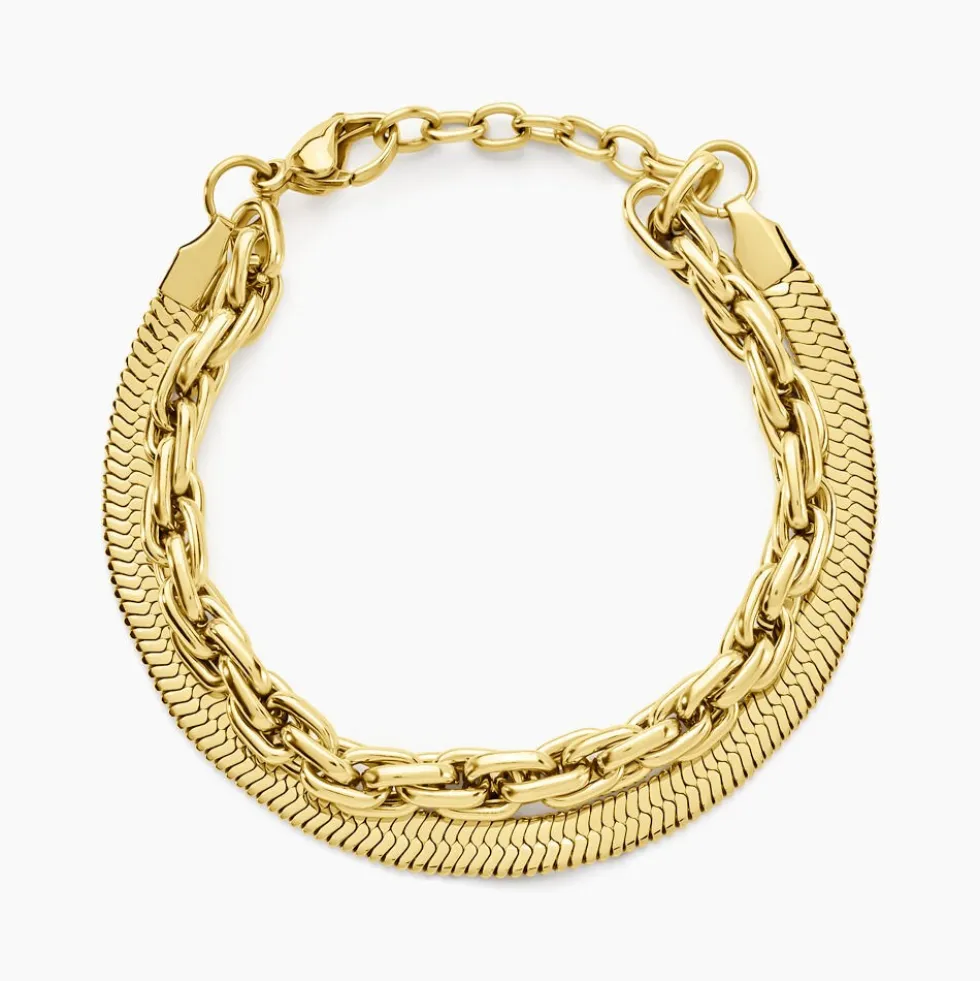 Bracelet Maddalena Acier Jaune