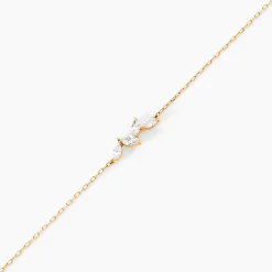 Bracelet Madelia Or Jaune Oxyde De Zirconium