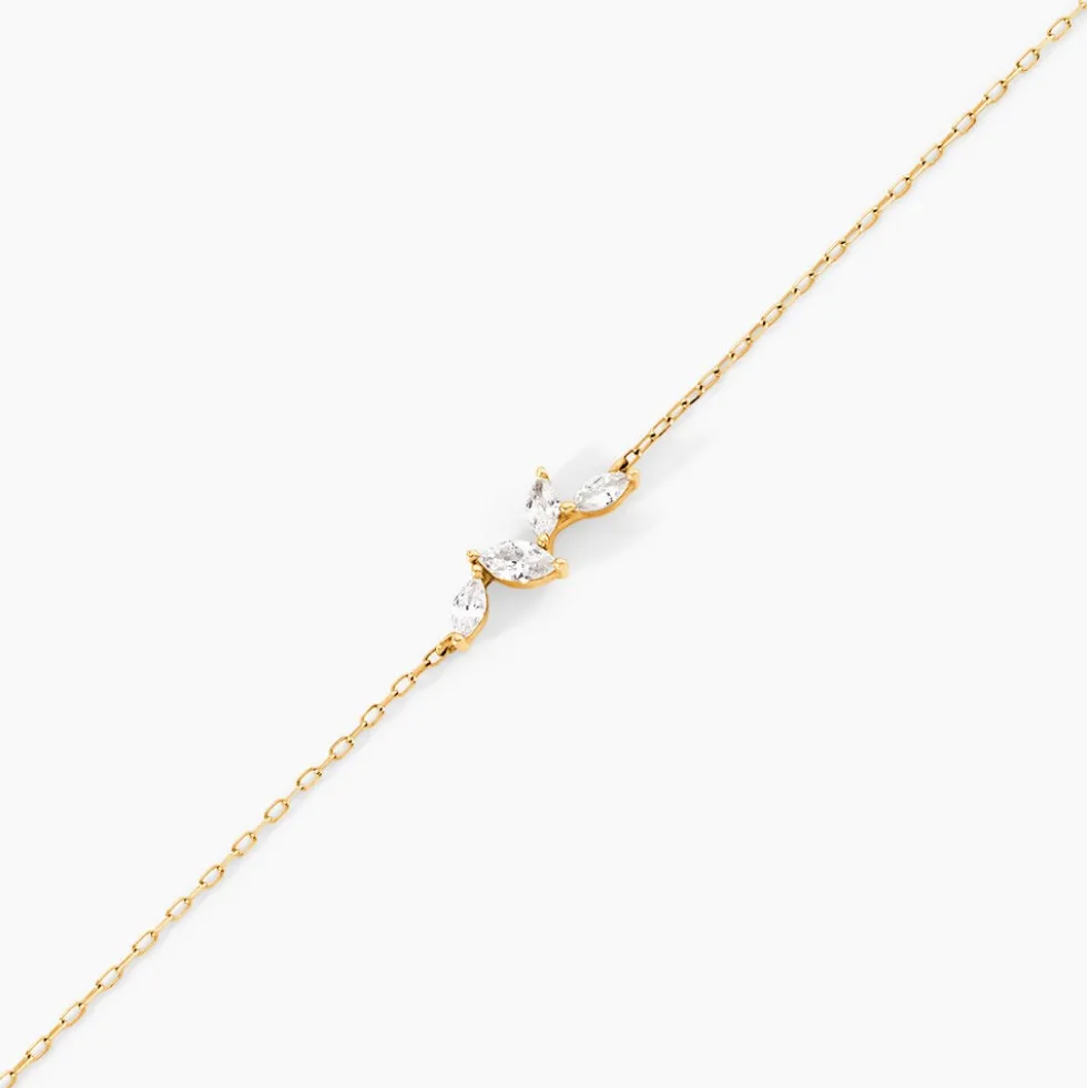 Bracelet Madelia Or Jaune Oxyde De Zirconium