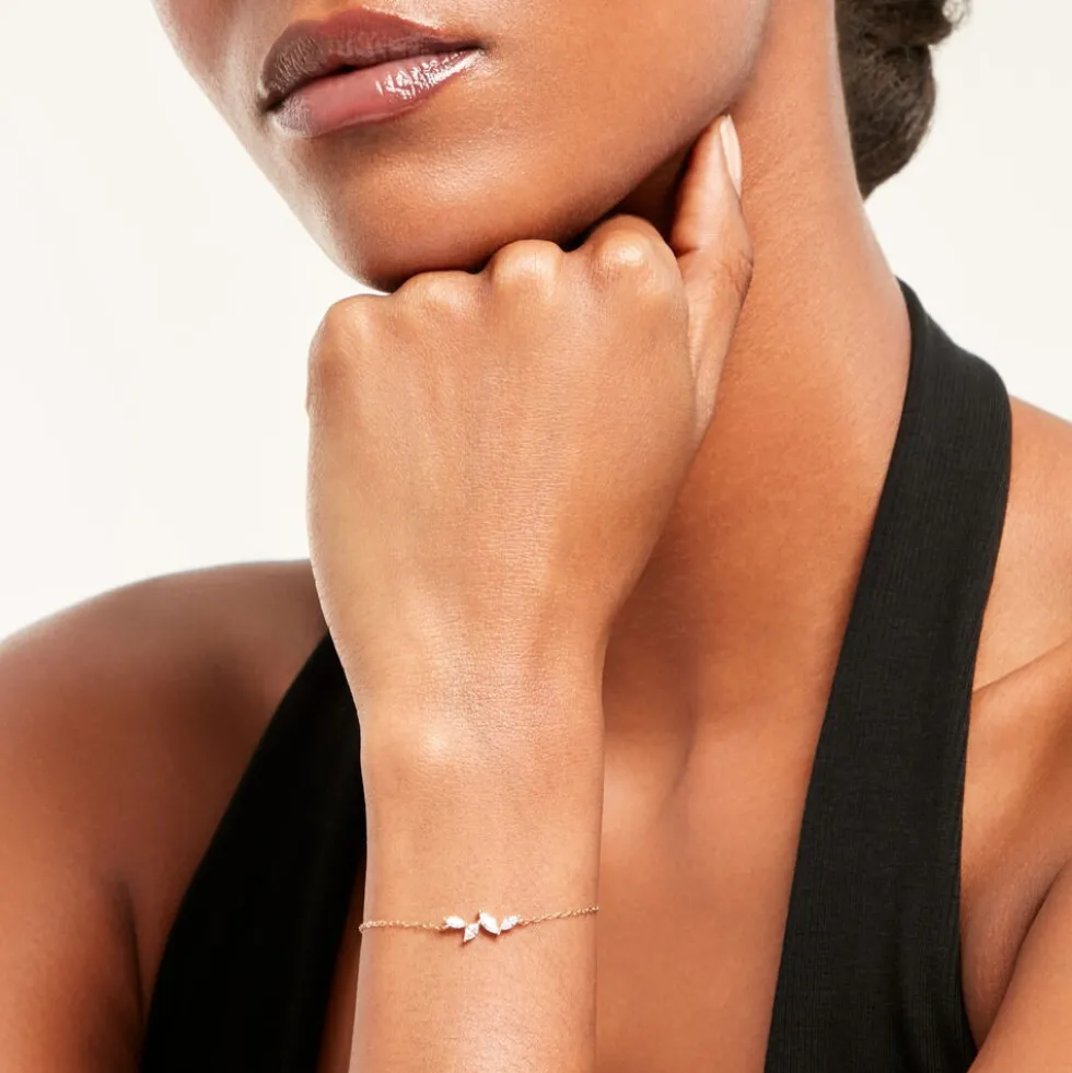 Bracelet Madelia Or Jaune Oxyde De Zirconium