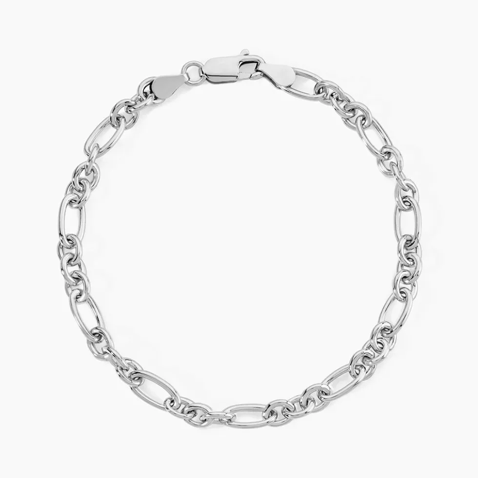 Bracelet Maille Camiorica Argent Blanc