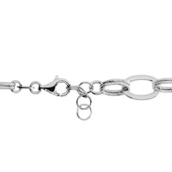 Bracelet Maillons Argent Blanc