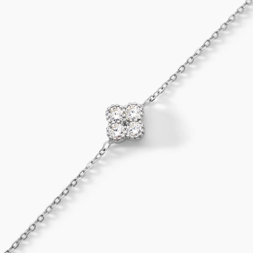 Bracelet Mailys Argent Blanc Oxyde De Zirconium