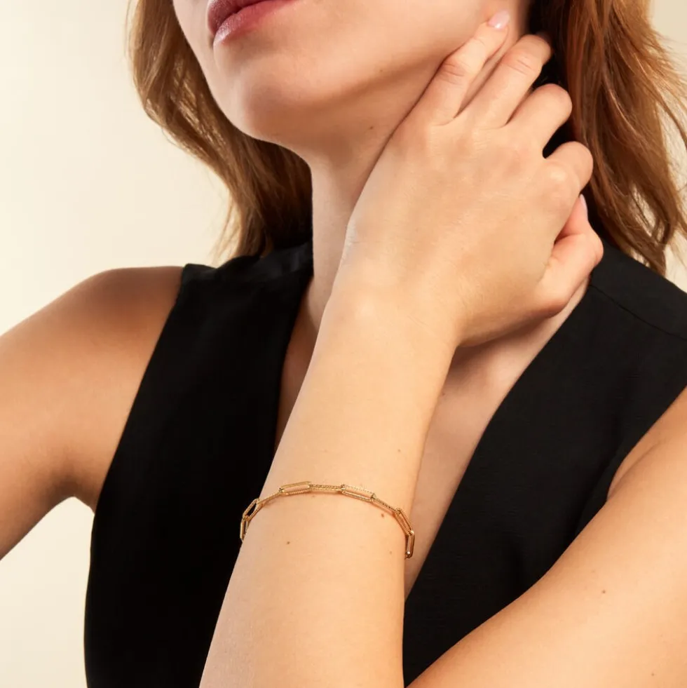 Bracelet Mainchin Or Jaune