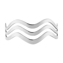 Bracelet Manchette Aelyah Acier Blanc