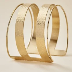 Bracelet Manchette Chita Acier Doré