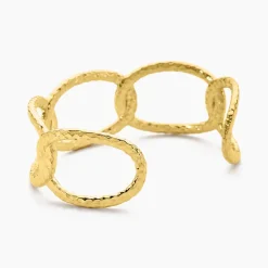 Bracelet Manchette Lorri Acier Doré