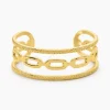 Bracelet Manchette Olya Acier Jaune