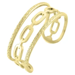 Bracelet Manchette Olya Acier Jaune