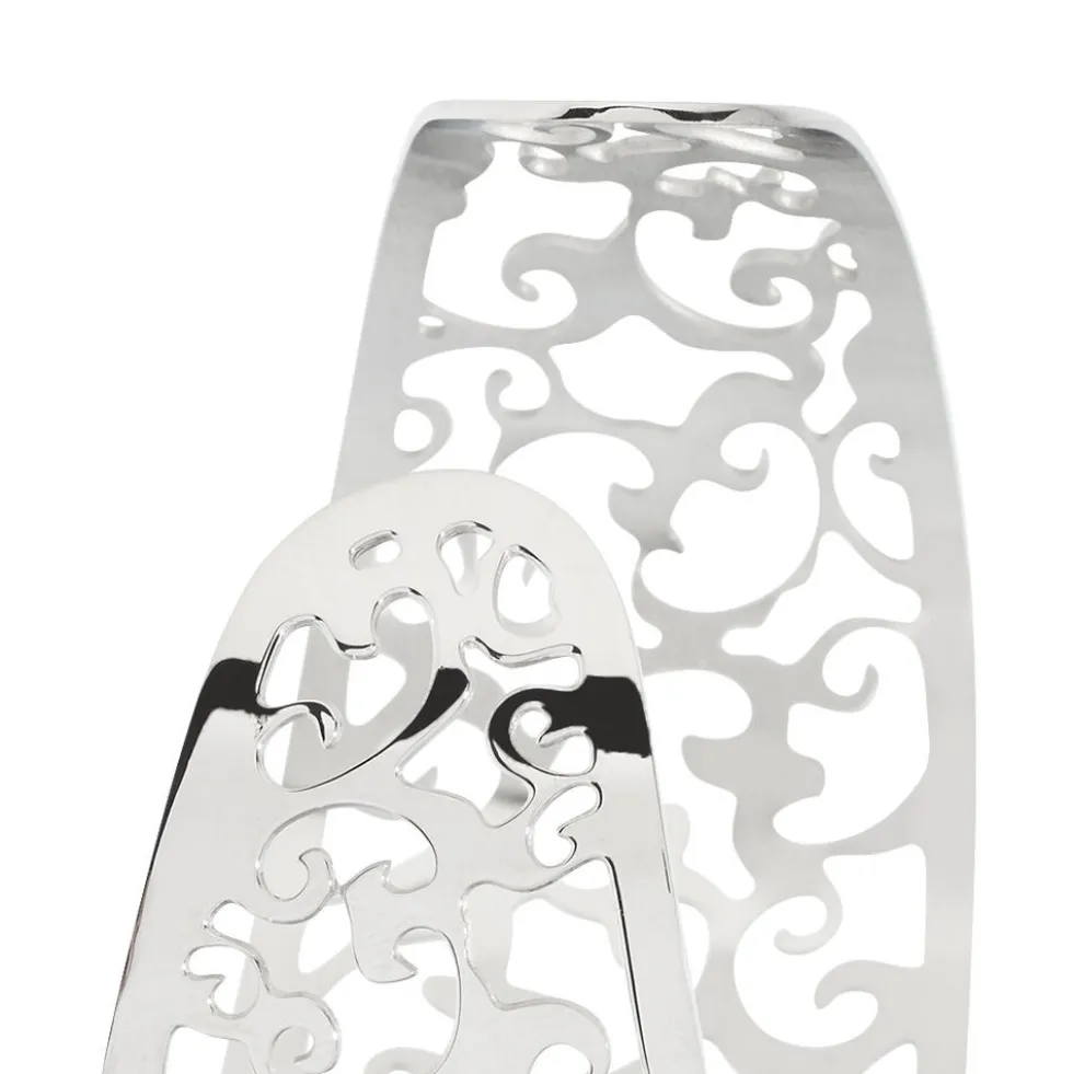 Bracelet Manchette Xaverine Acier Blanc