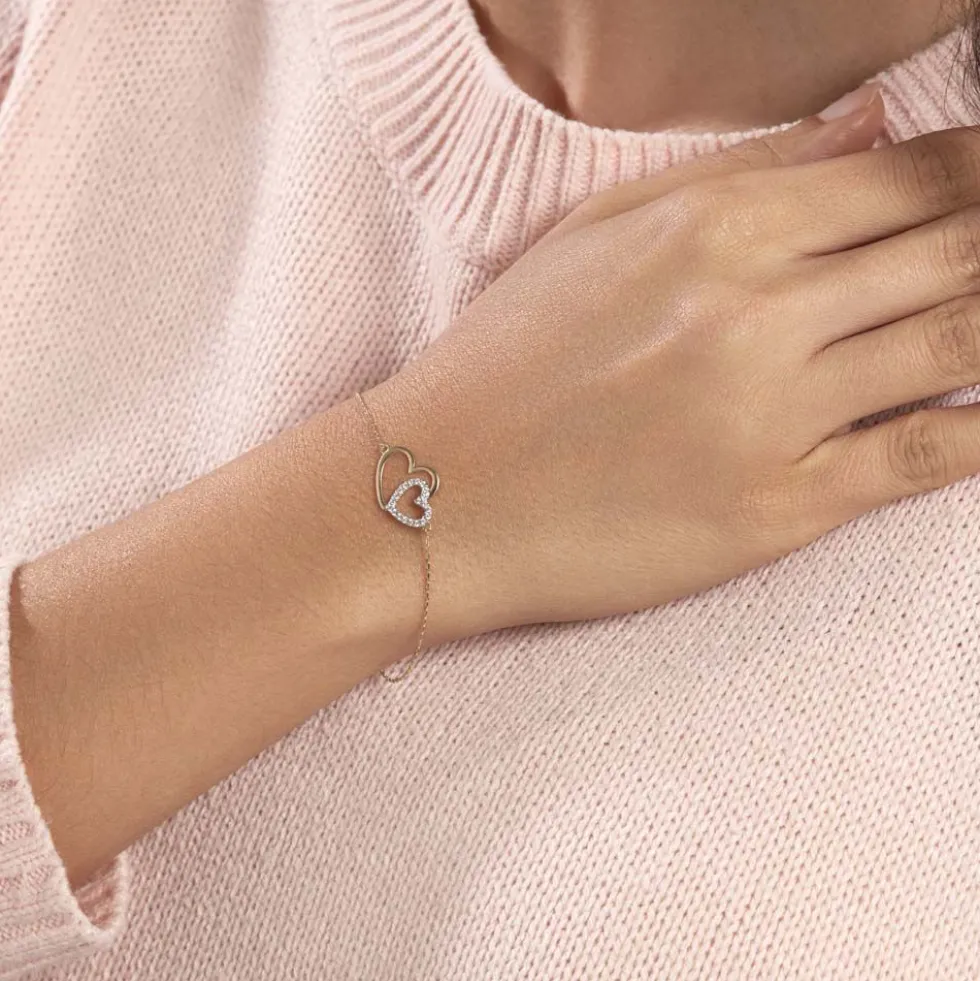 Bracelet Marineta Or Jaune Oxyde De Zirconium