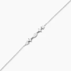 Bracelet Mascaret Argent Blanc Oxyde De Zirconium