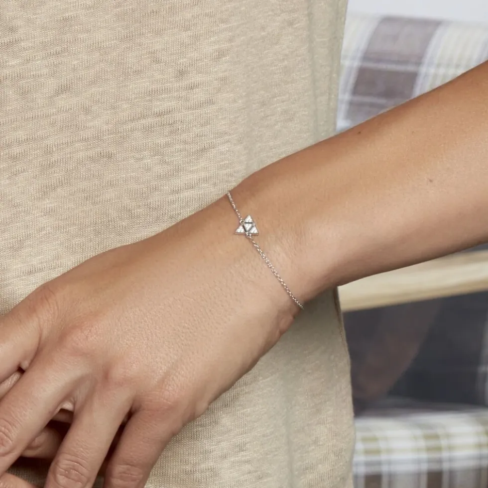 Bracelet Mathilde Argent Blanc Oxyde De Zirconium
