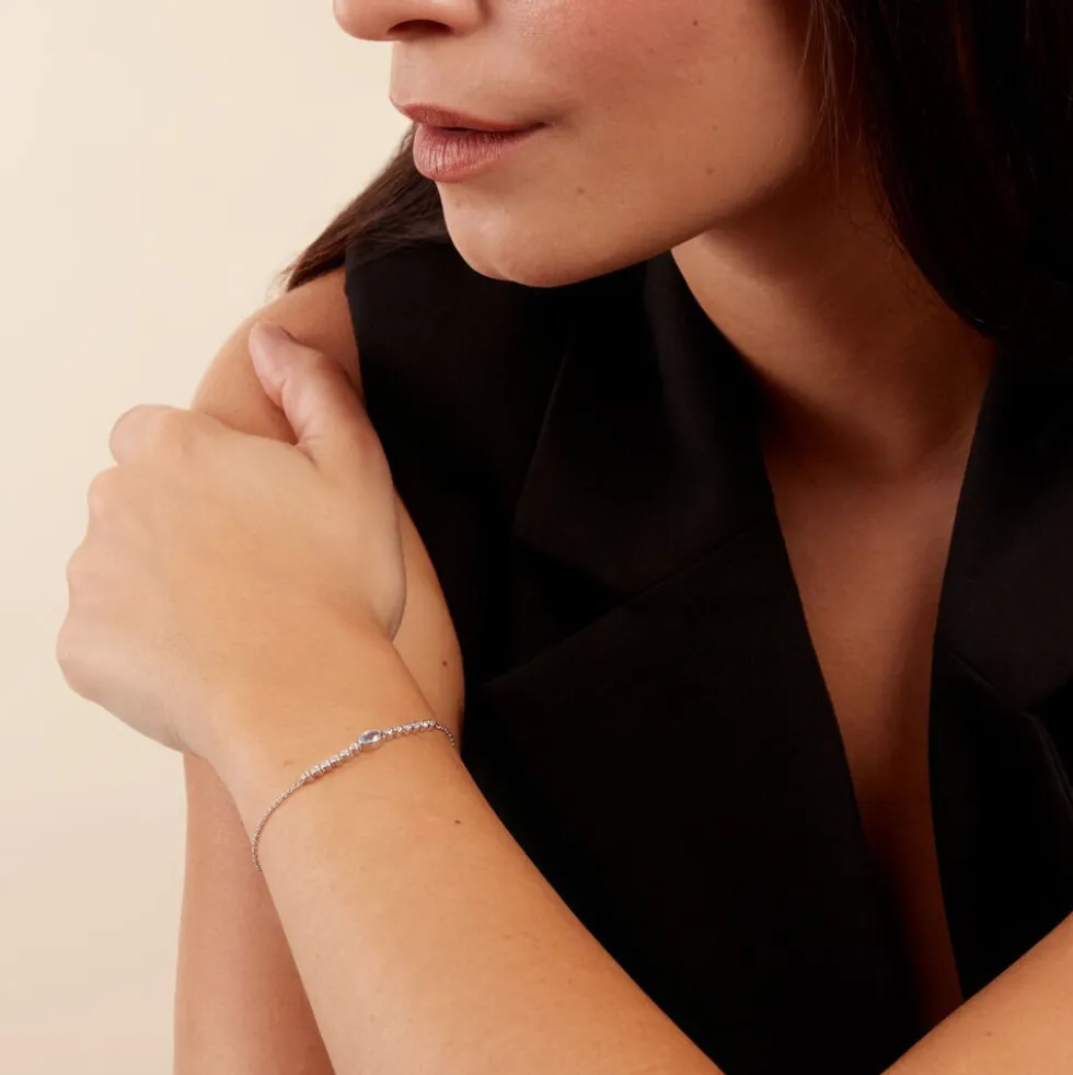 Bracelet Mayfair Argent Blanc Oxyde De Zirconium
