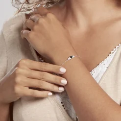Bracelet Maymana Argent Blanc Oxyde De Zirconium