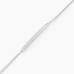 Bracelet Melineeargent Blanc Oxyde De Zirconium