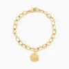 Bracelet Milina Acier Jaune Cristal