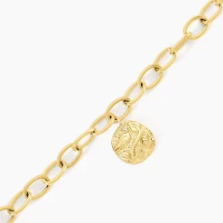 Bracelet Milina Acier Jaune Cristal