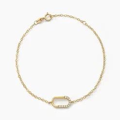 Bracelet Minimalist Chic Or Jaune Oxyde De Zirconium