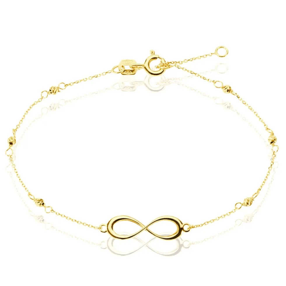 Bracelet Miny Infini Boules Diamante Or Jaune