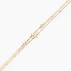 Bracelet Mordikai Or Jaune Oxyde De Zirconium