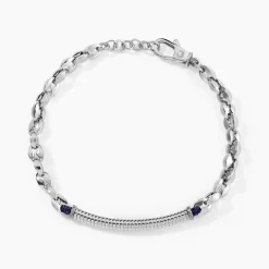 Bracelet Métal Acier Blanc