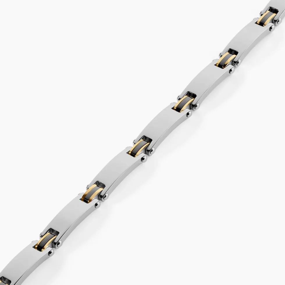 Bracelet Métal Acier Tricolore