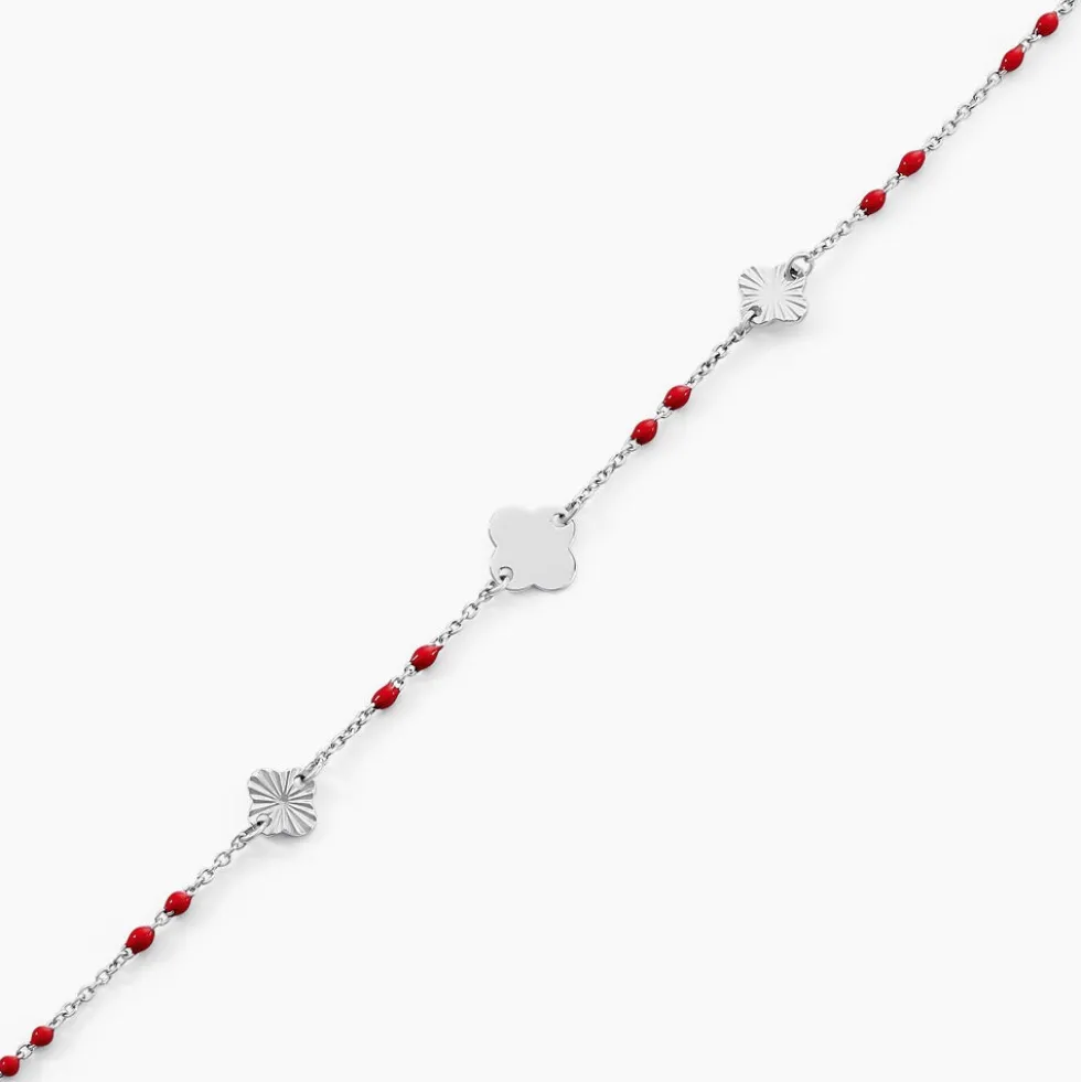 Bracelet Muguette Argent Blanc