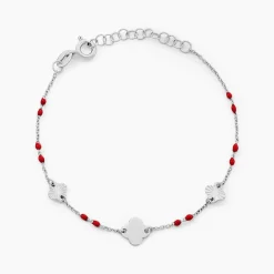Bracelet Muguette Argent Blanc