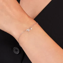 Bracelet Myrna Argent Blanc Oxyde De Zirconium
