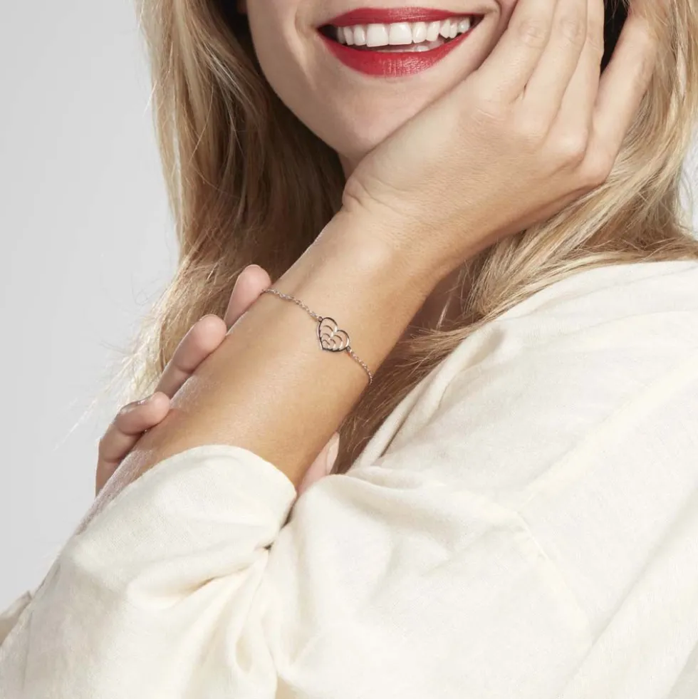 Bracelet Naleen Argent Blanc