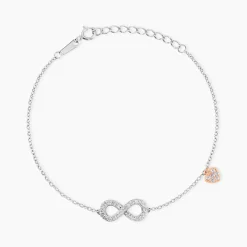 Bracelet Nella Argent Blanc Oxyde De Zirconium
