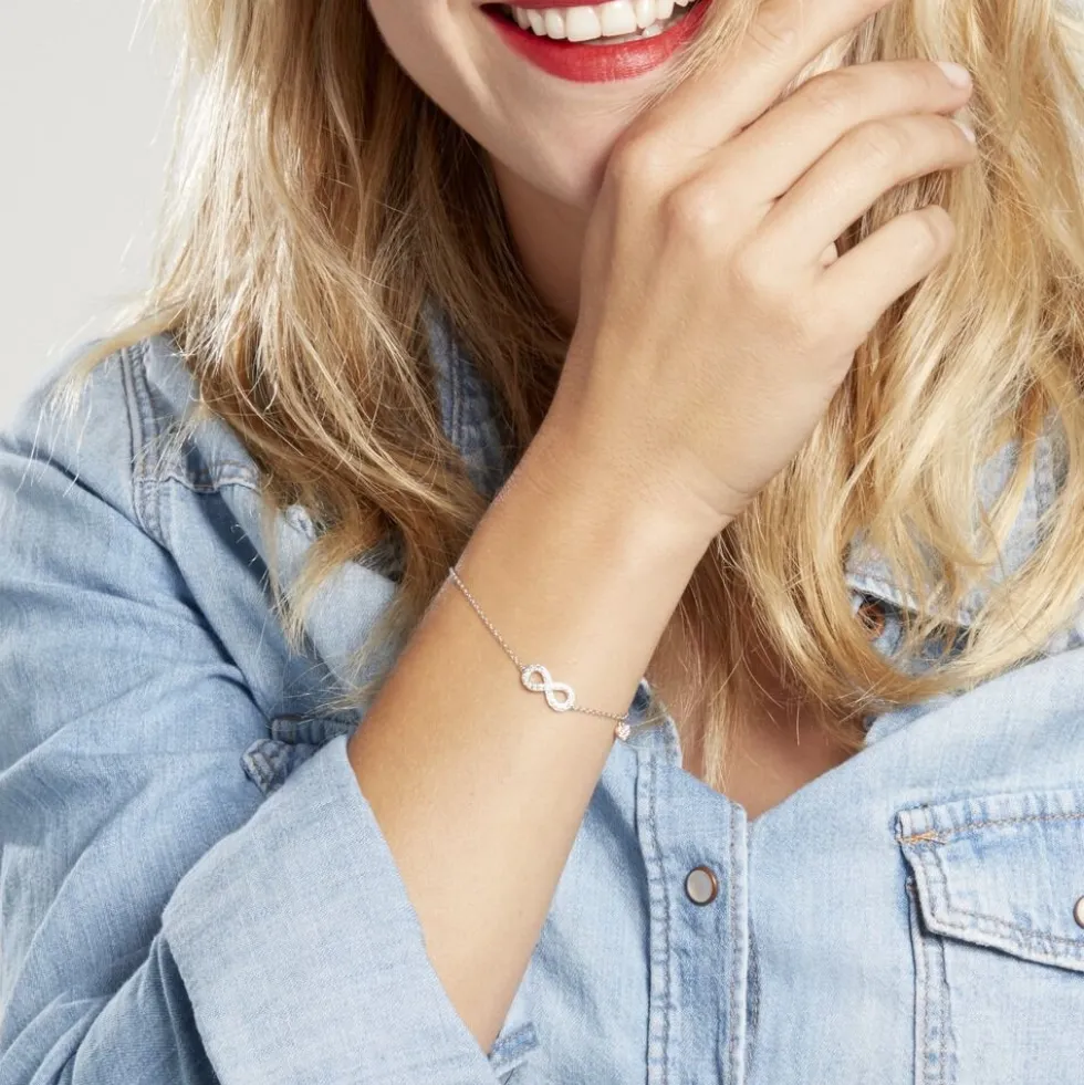 Bracelet Nella Argent Blanc Oxyde De Zirconium