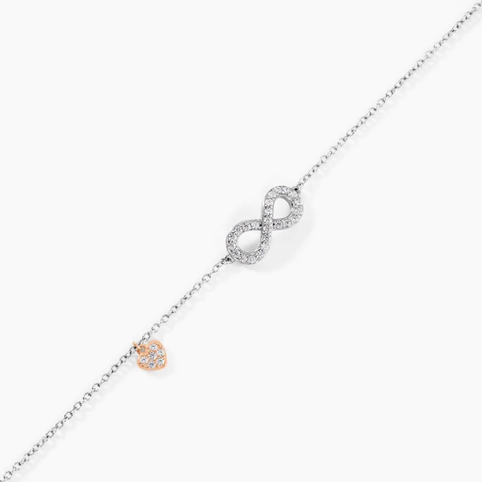 Bracelet Nella Argent Blanc Oxyde De Zirconium