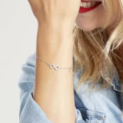 Bracelet Nella Argent Blanc Oxyde De Zirconium