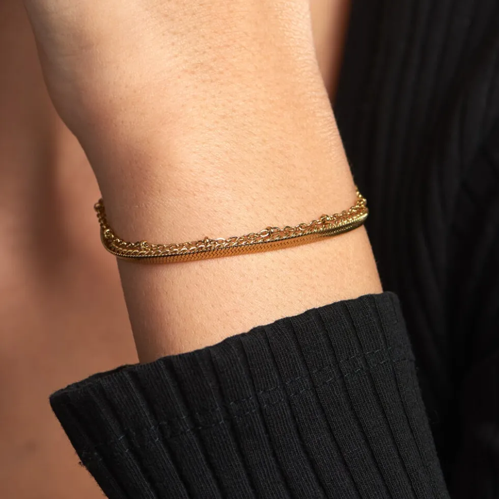 Bracelet Neva Acier Jaune
