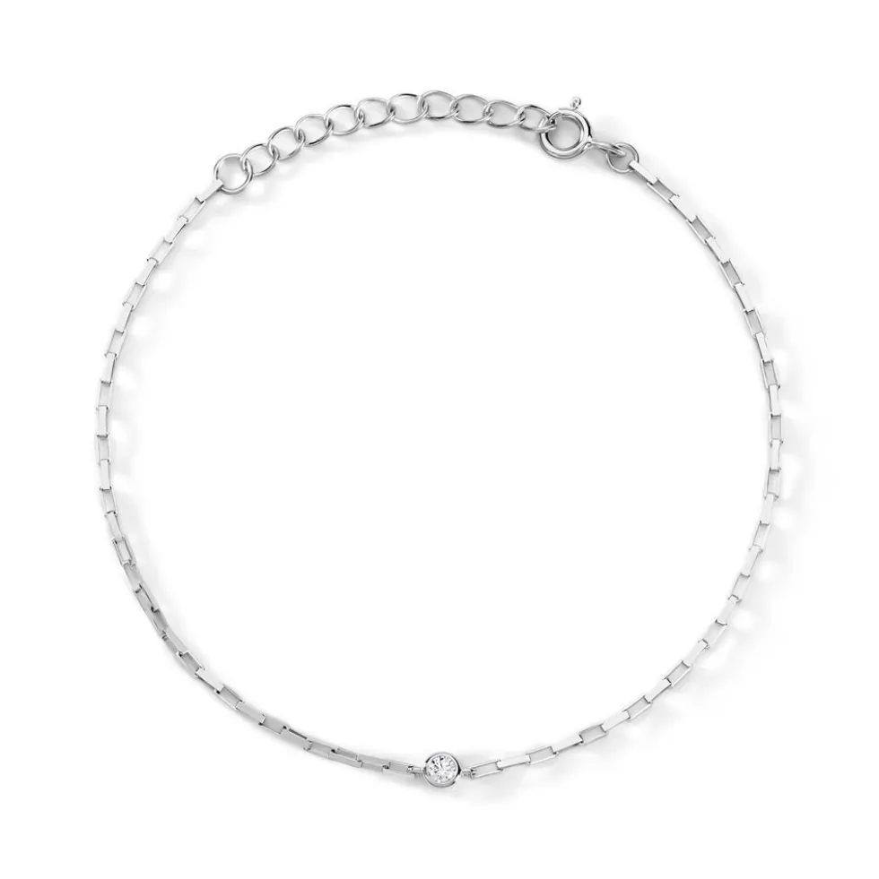 Bracelet Nexus Argent Blanc Oxyde De Zirconium