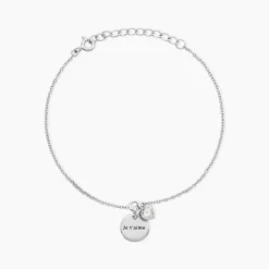 Bracelet Nikoline Argent Blanc Oxyde De Zirconium