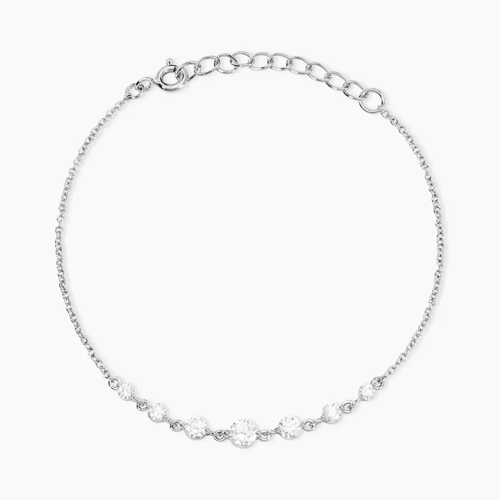 Bracelet Odyssee Argent Blanc Oxyde De Zirconium