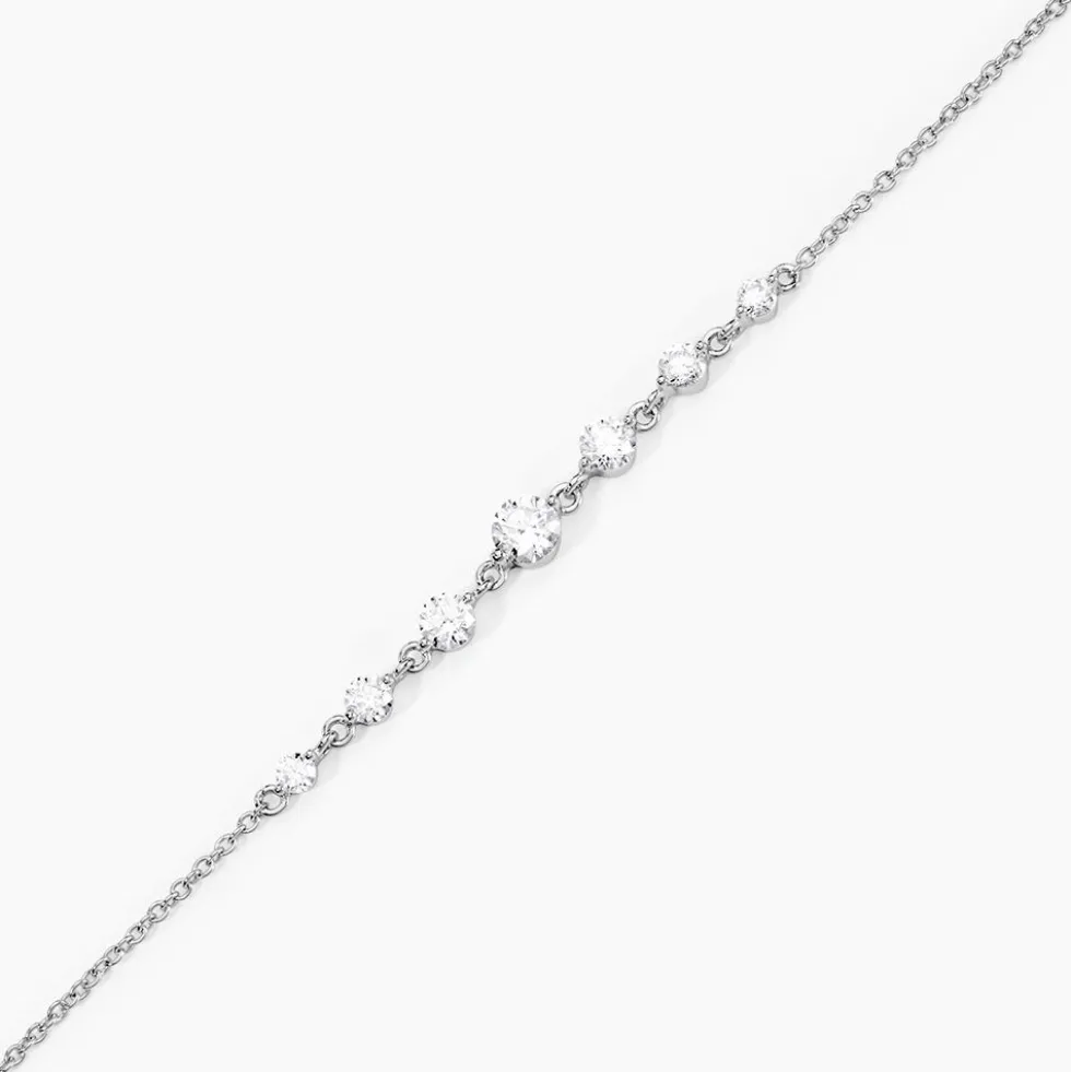 Bracelet Odyssee Argent Blanc Oxyde De Zirconium
