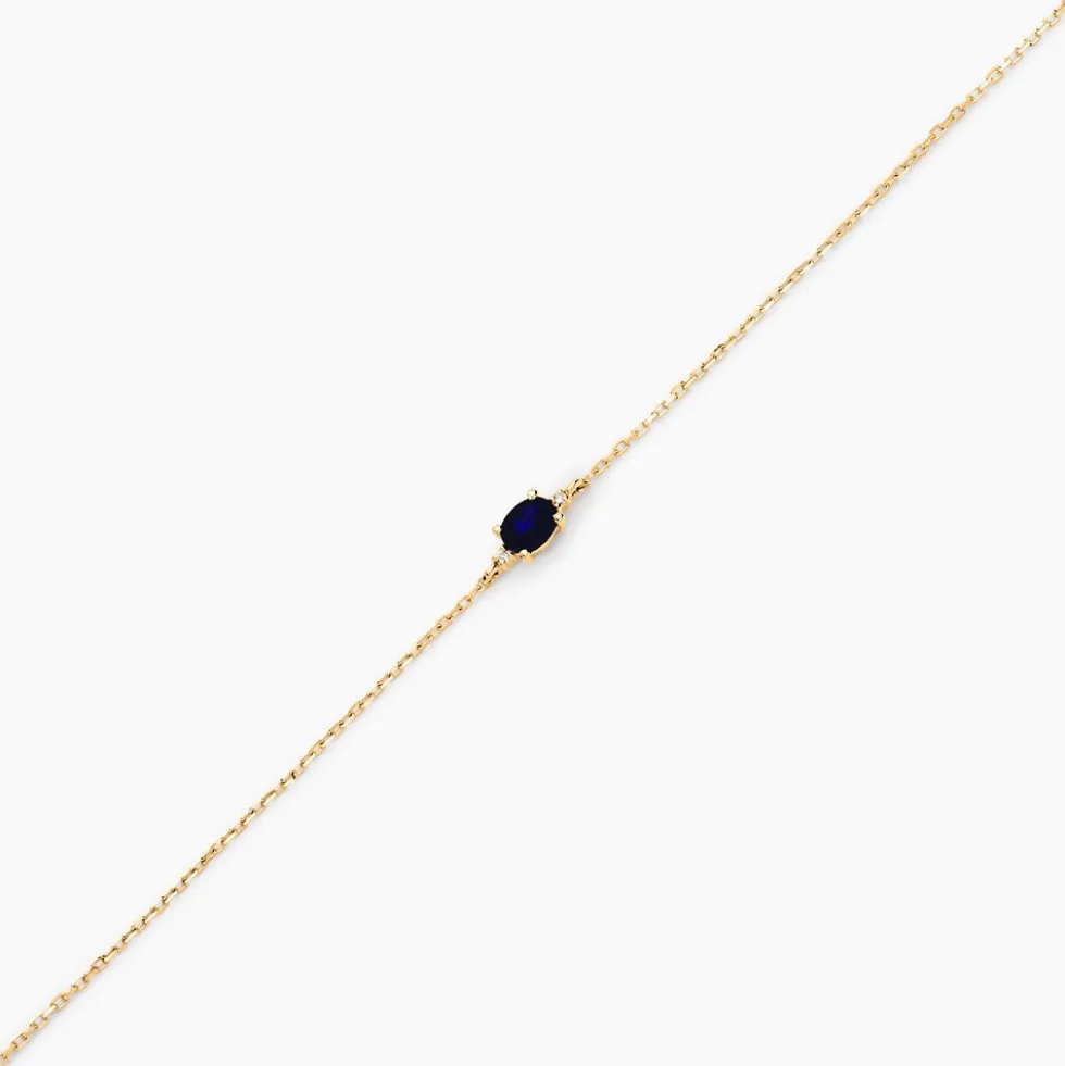 Bracelet Opeyemi Or Jaune Saphir Diamant