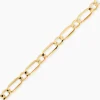 Bracelet Ophelio Maille Alternee 1/1 Or Jaune