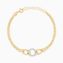 Bracelet Or Bicolore Quintilius