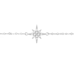 Bracelet Or Blanc Astrale Oxyde De Zirconium