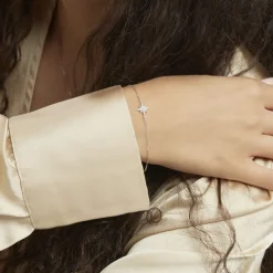 Bracelet Or Blanc Astrale Oxyde De Zirconium