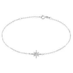 Bracelet Or Blanc Astrale Oxyde De Zirconium