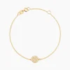 Bracelet Or Jaune Burak Oxyde De Zirconium