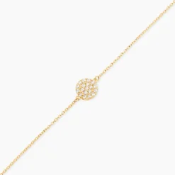 Bracelet Or Jaune Burak Oxyde De Zirconium