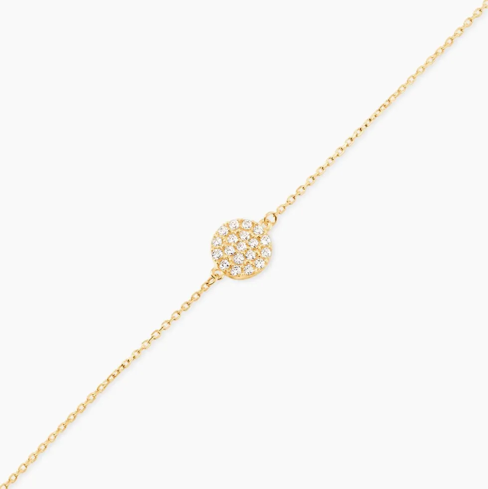 Bracelet Or Jaune Burak Oxyde De Zirconium